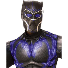 Marvel Avengers Deluxe Black Panther Battle Suit Adult Costume w/ Muscle Chest And Mask