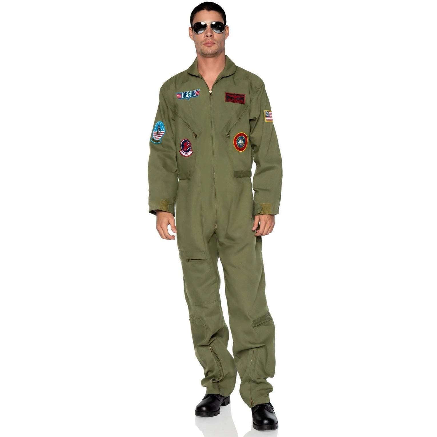 Top Gun Men's Fighter Pilot Flight Suit Adult Costume