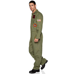 Top Gun Men's Fighter Pilot Flight Suit Adult Costume