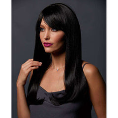 Kelly Long Straight Hair Wig with Side Bang