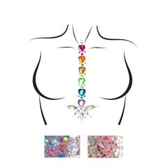 Adore Adhesive Multicolored Body Jewels