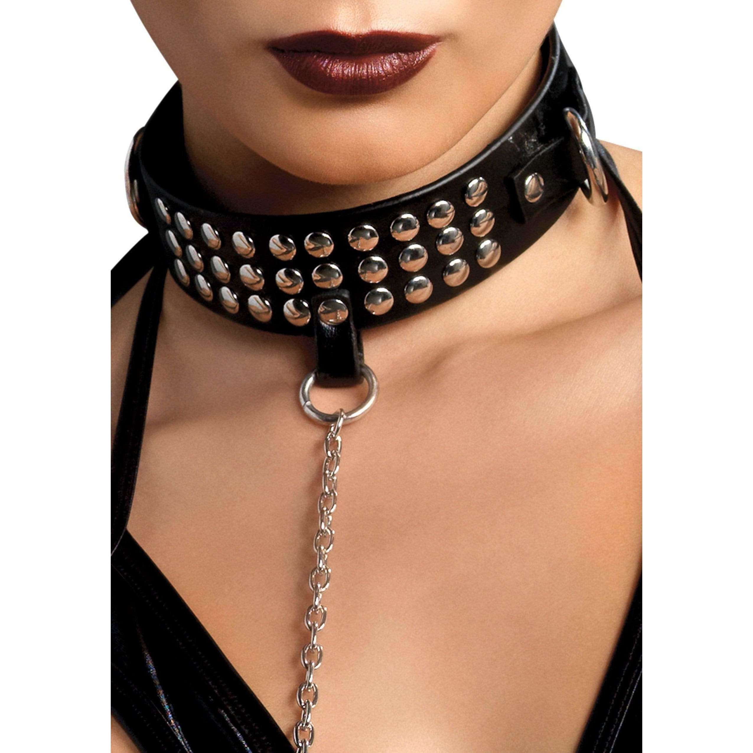 Romean Black Collar & Leash