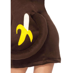 Cozy Monkey w/ Banana Butt Adult Costume