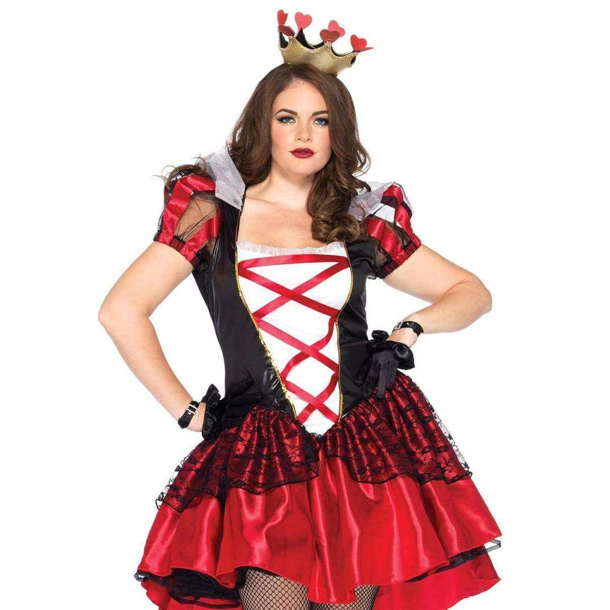 Plus Royal Red Queen Adult Costume