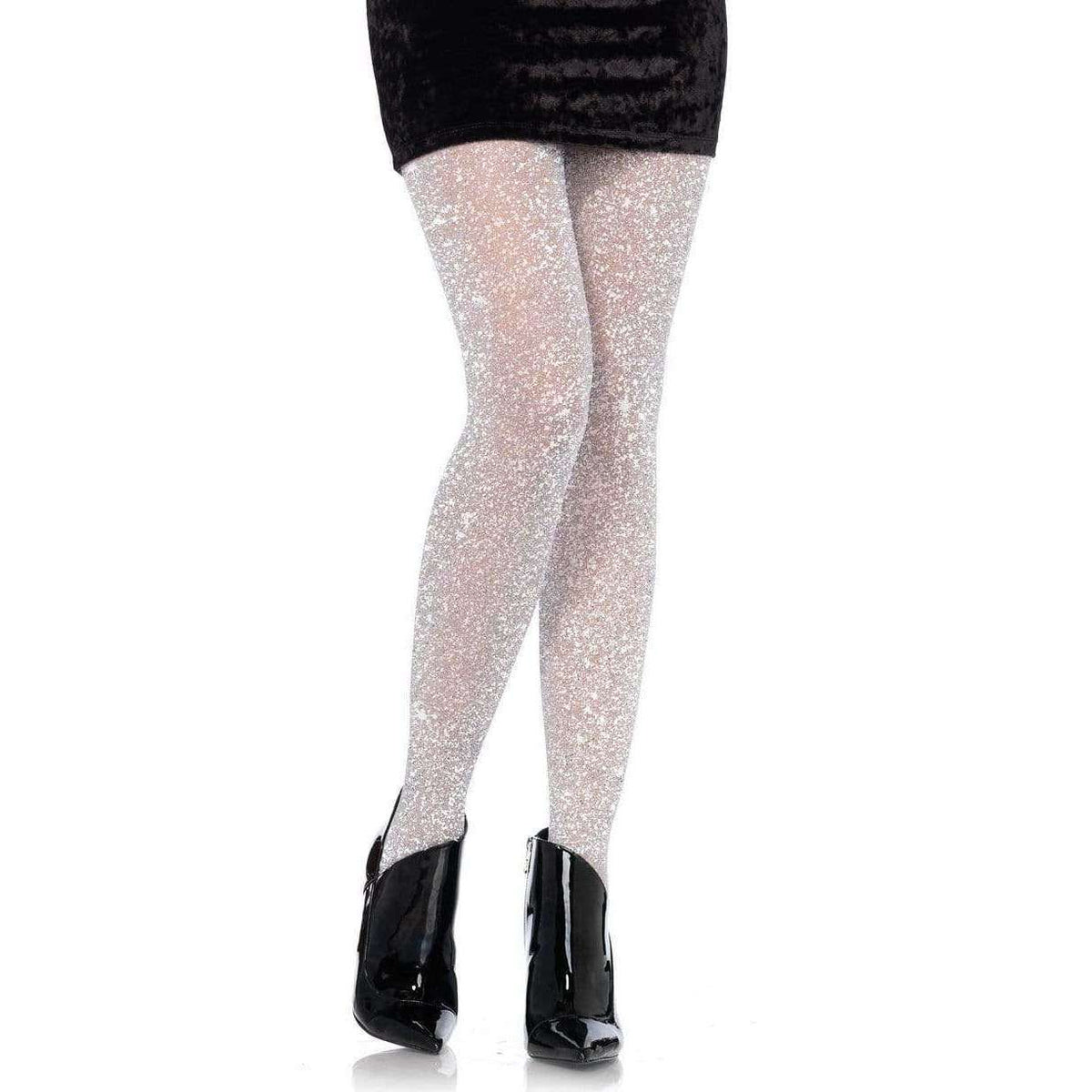 Women Shiny Tights Sparkle Night Party Silver Glitter Stockings Pantyhose 