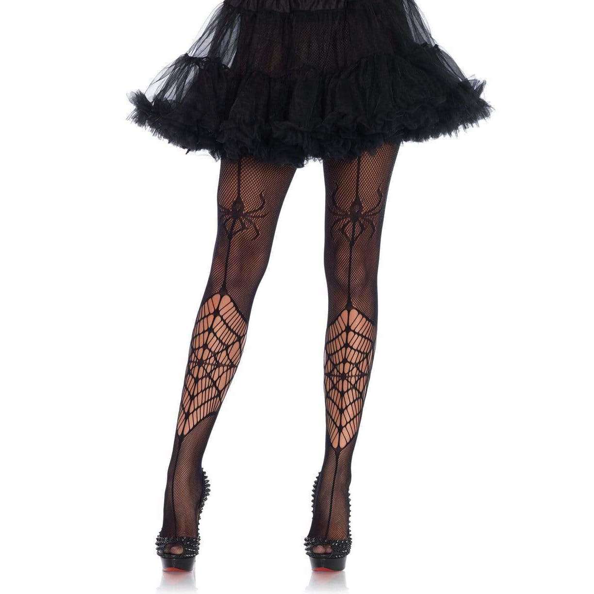Itsy Bitsy Spider Web Netted Pantyhose