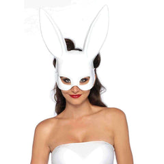 White Bondage Bunny Mask