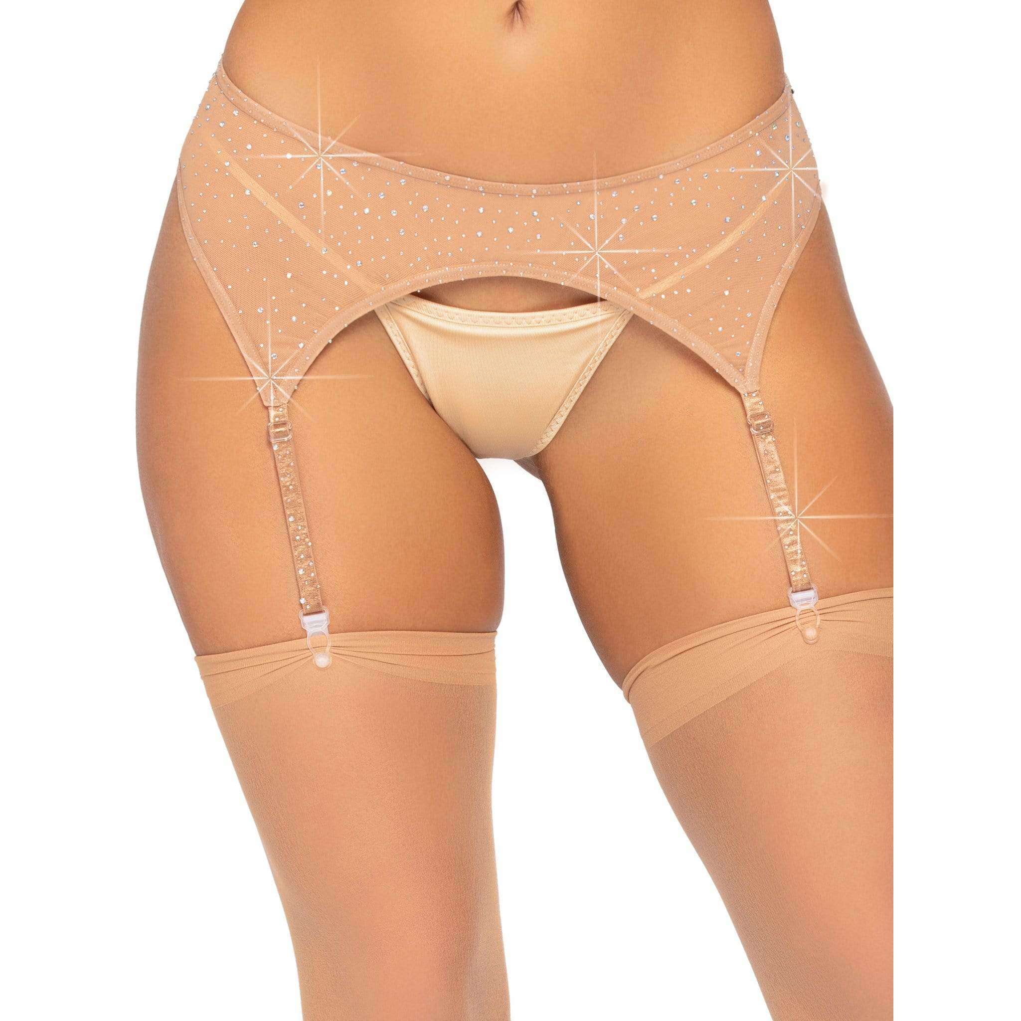 Leg Avenue Women's Lace Garter Belt and Thong Set