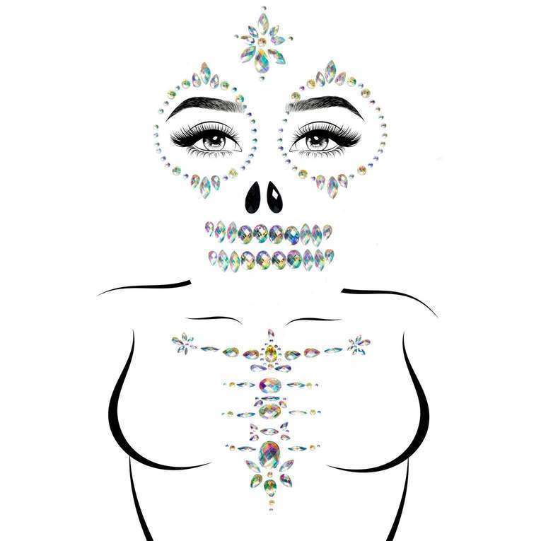Skeleton Face & Chest Jewels