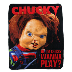 Chucky Wanna Play Fleece Blanket