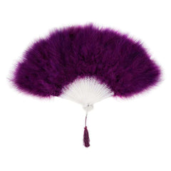 Purple Marabou Fan 11x20"