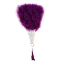 Purple Marabou Fan 11x20"