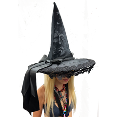 Moonstar Witch Hat w/ Bow