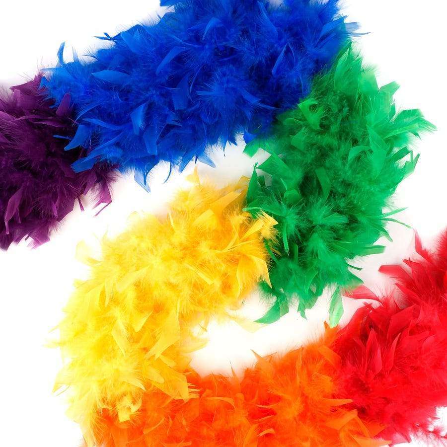 Chandelle Feather Boas with Mylar