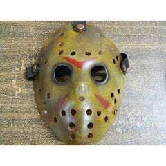 Aged Dark Friday the 13th Jason Voorhees Hockey Mask
