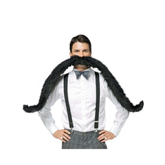 Black 60” Super Stache Giant Bendable Moustache