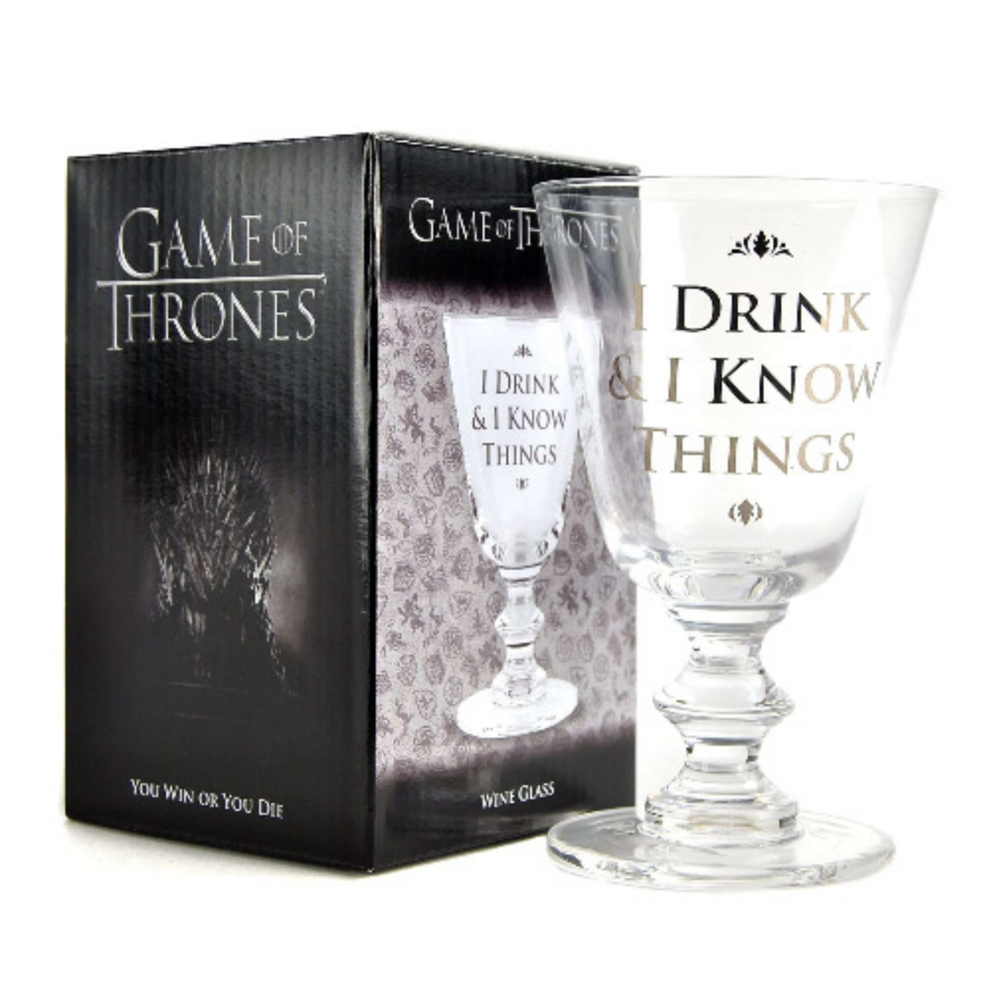 Game Of Thrones I Drink & I Know Things Wine Glass