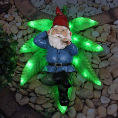 Good Time Ganja Lounging LED Gnome