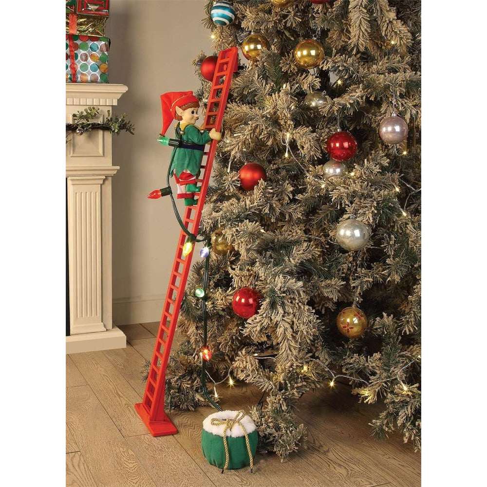 Climbing Elf Animated Christmas Tree Decor