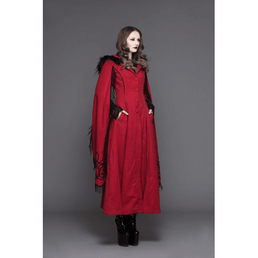 Red Gothic Hooded Queen’s Coat